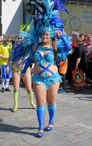 Samba dancer with big belly Helsinki 2014