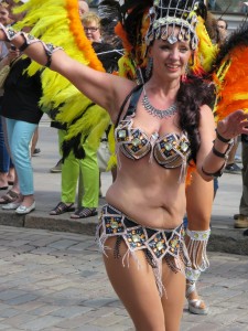 Girl dancing samba helsinki 2014